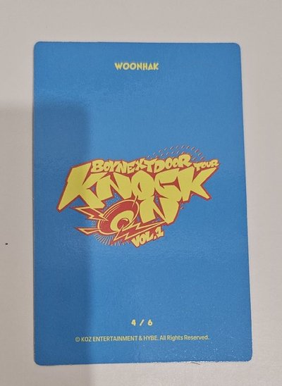 BOYNEXTDOOR Knock On Vol.1 巡迴演唱會 WOONHAK 