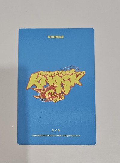 BOYNEXTDOOR Knock On Vol.1 巡迴演唱會 WOONHAK 