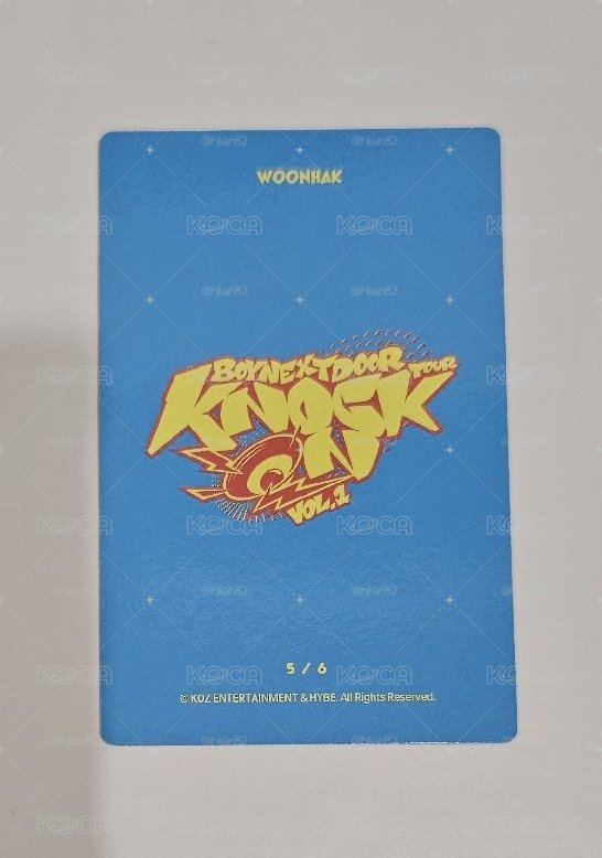 BOYNEXTDOOR Knock On Vol.1 巡迴演唱會 WOONHAK 