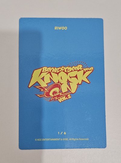 BOYNEXTDOOR Knock On Vol.1 巡迴演唱會 RIWOO 