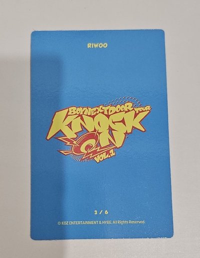 BOYNEXTDOOR Knock On Vol.1 巡迴演唱會 RIWOO 
