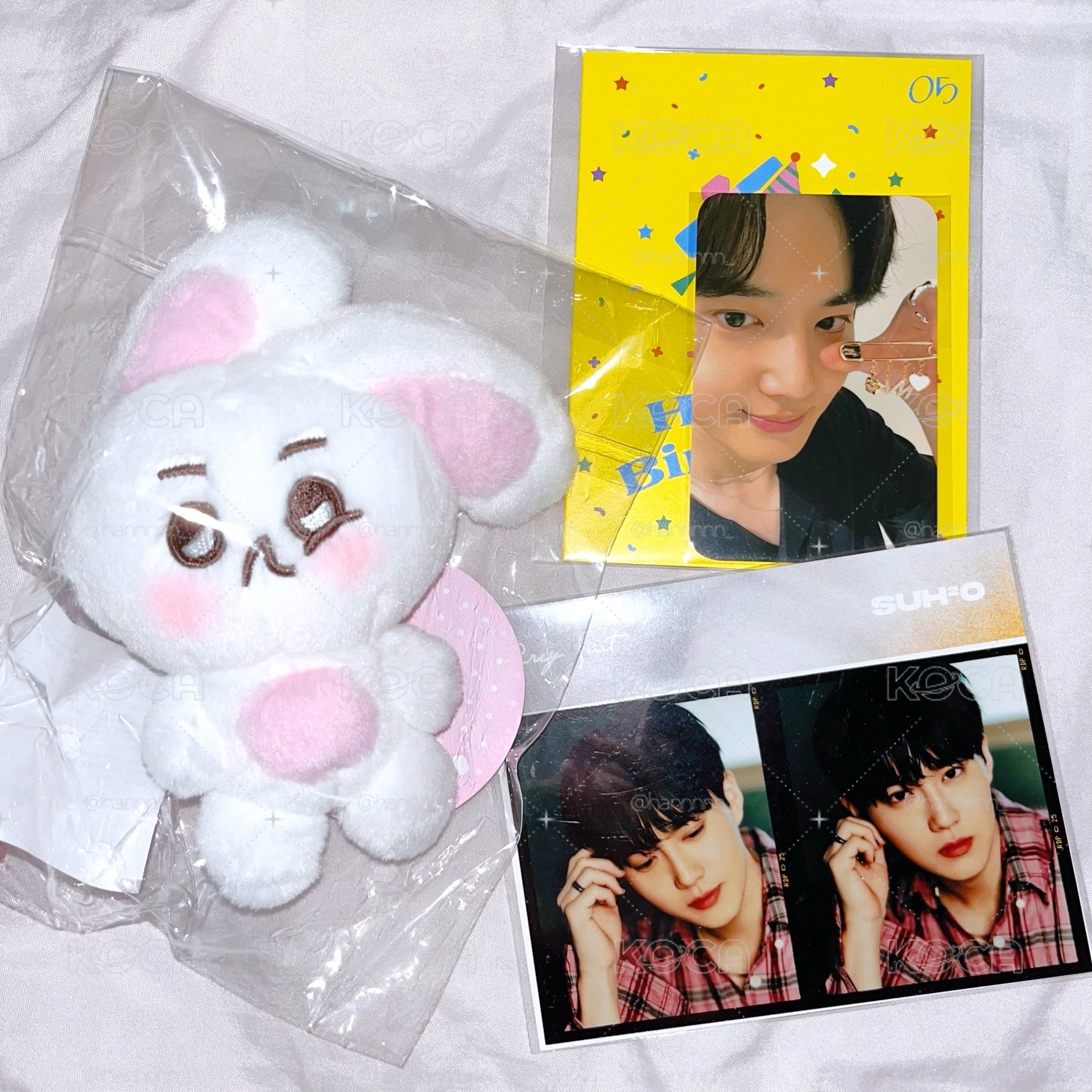 EXO SUHO COTTONEE+23生日小卡組+透明膠片