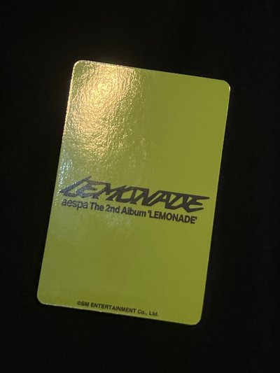 LEMONADE 塔店 東蛋限定 特典卡 B版寧