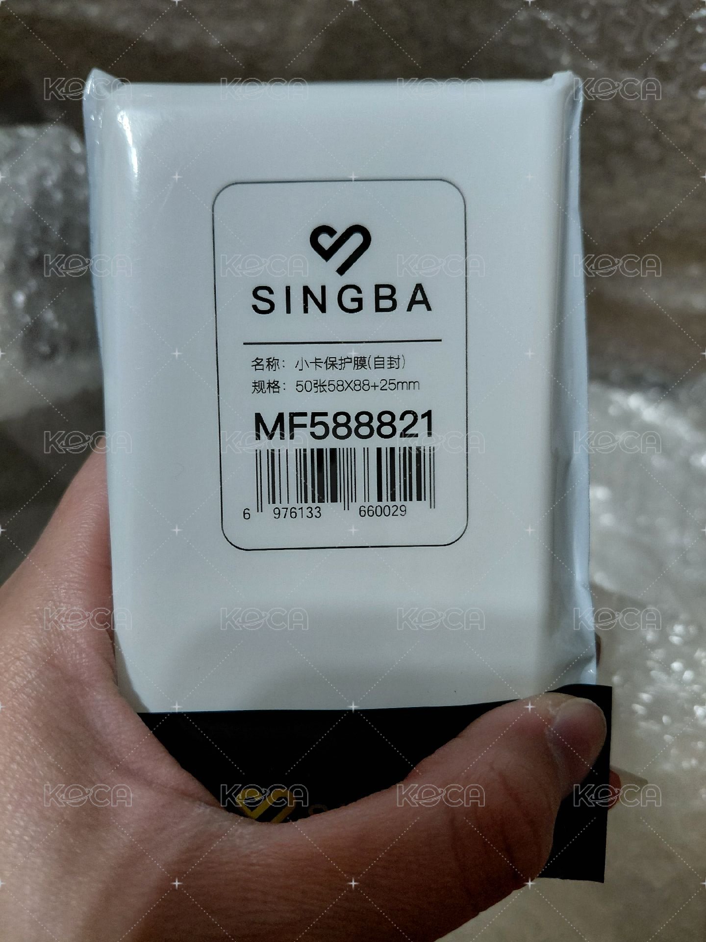 singba58x88透明封口卡膜