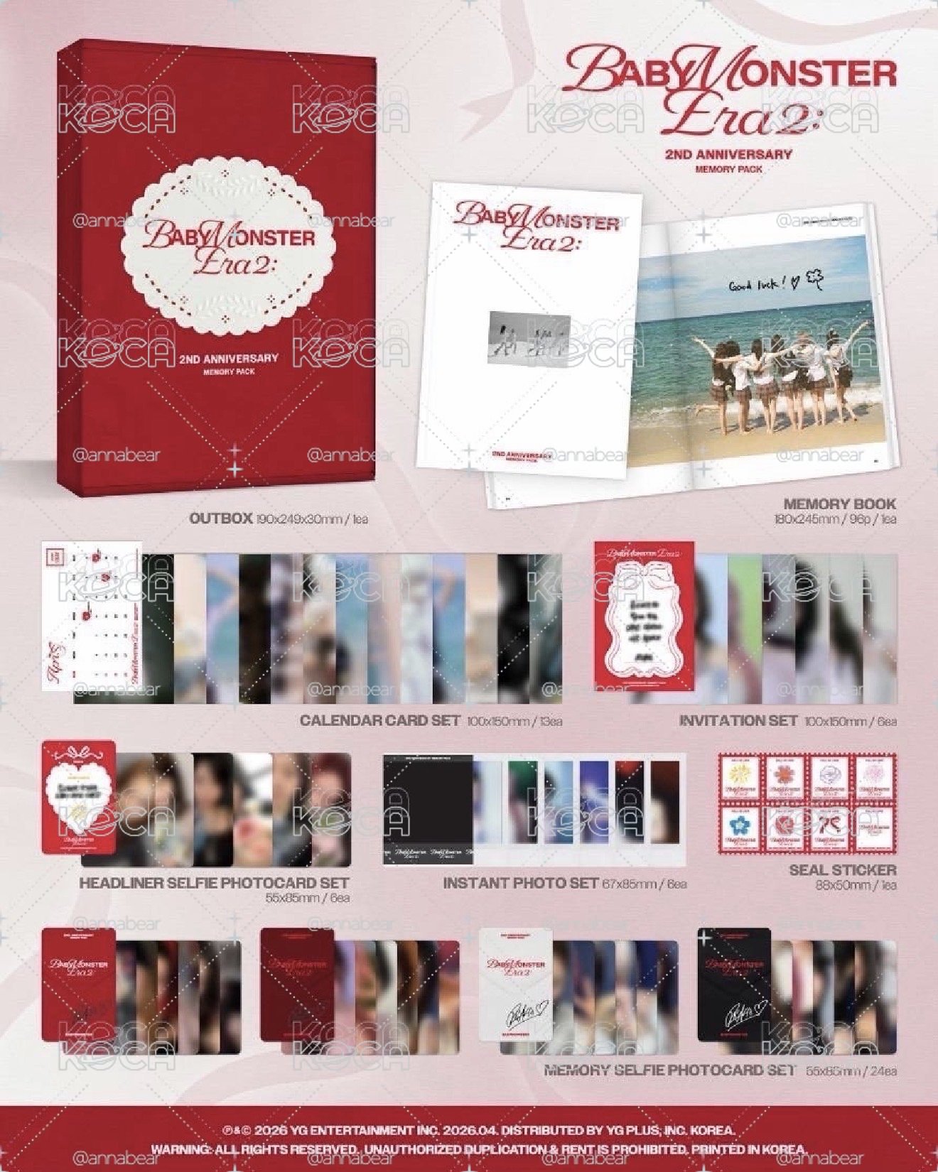 BABYMONSTER 二週年回憶紀念寫真書
