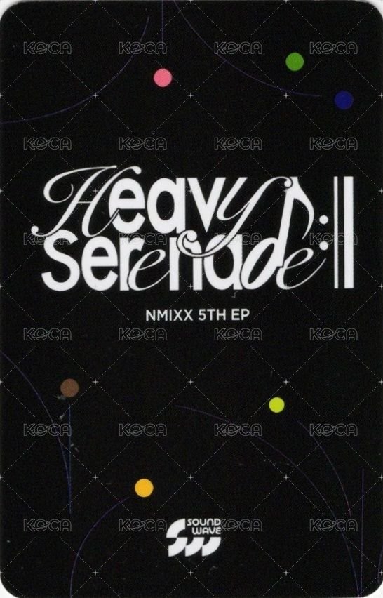 Heavy Serenade sw 預售 特典卡  背面