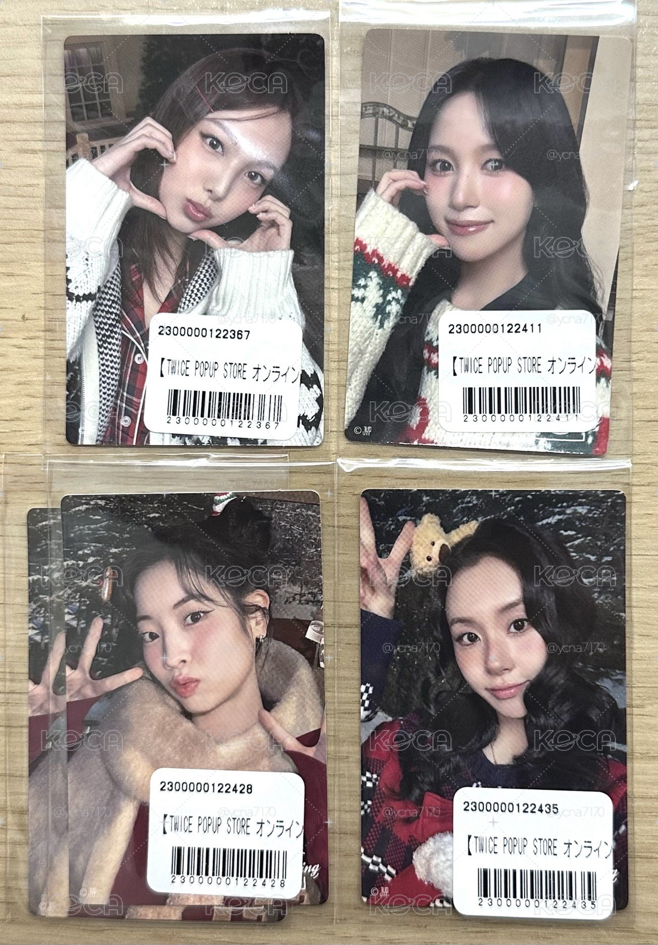 TWICE冬日一番賞F賞貼紙