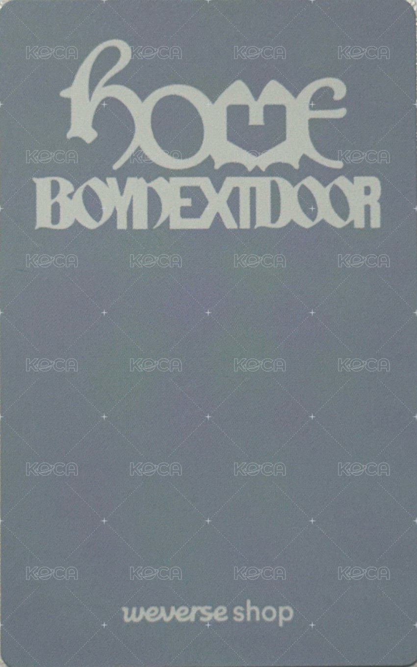 HOME MUSINSA 特典卡  背面