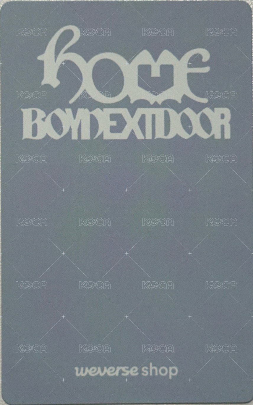 HOME MUSINSA 特典卡  背面
