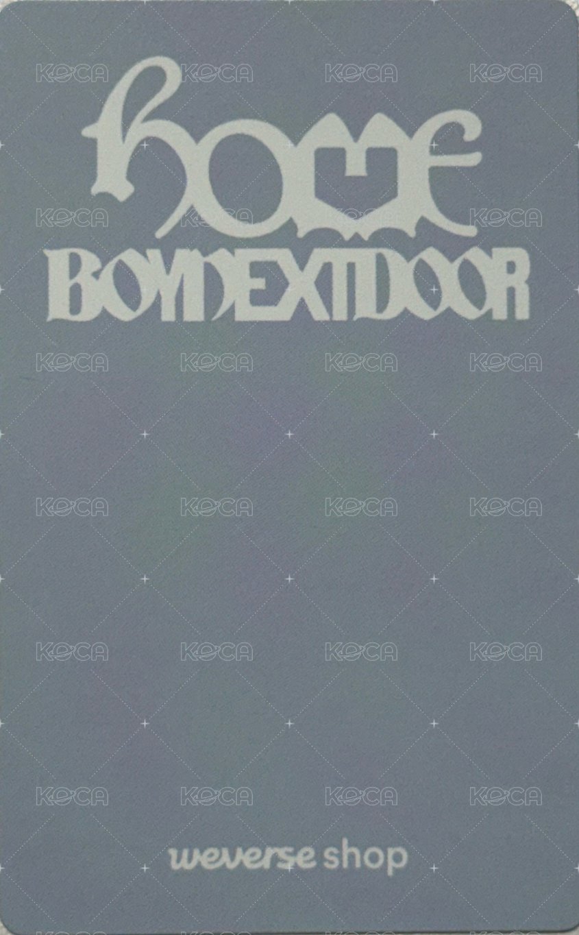 HOME MUSINSA 特典卡  背面