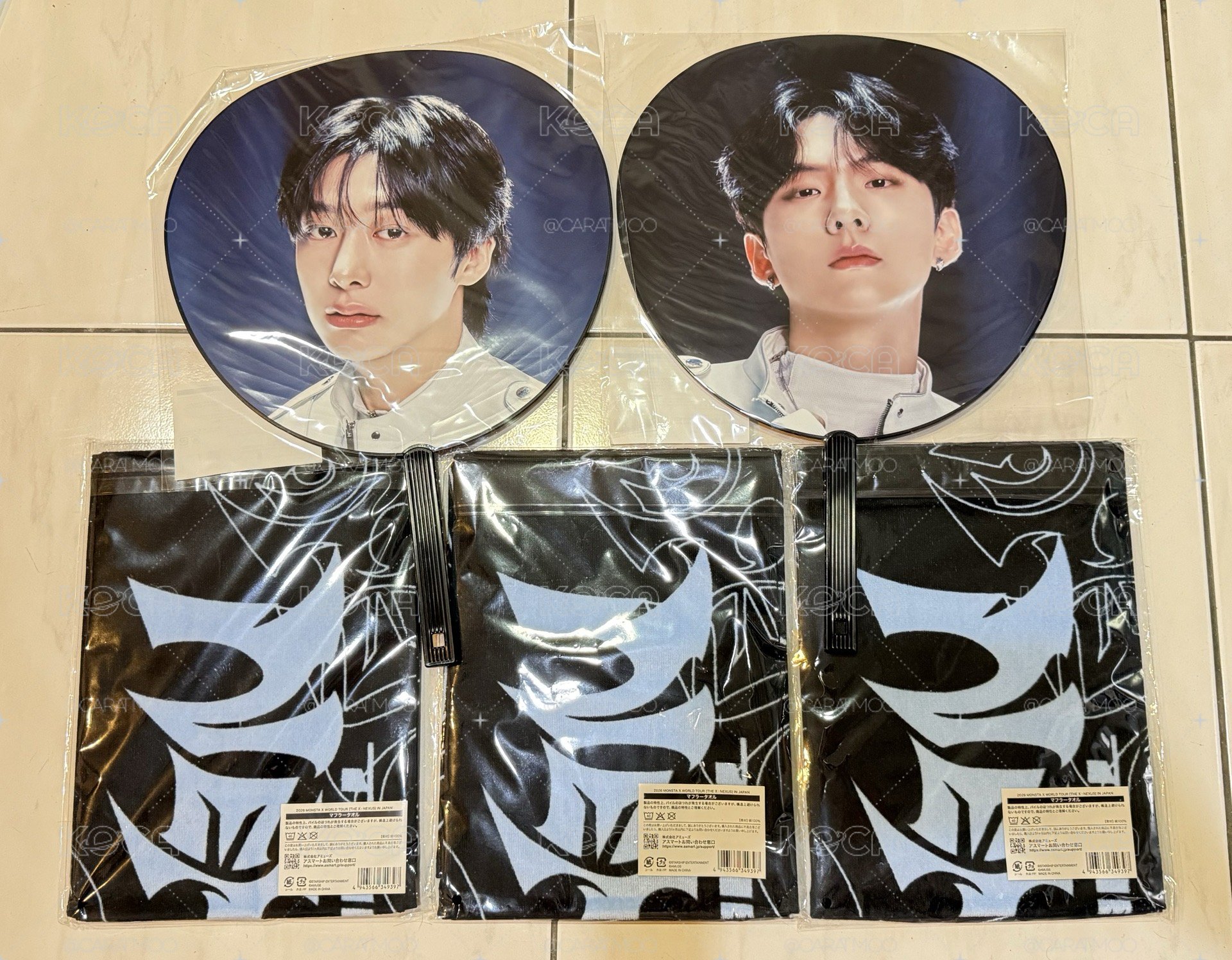 MONSTA X 日巡大扇&圍巾