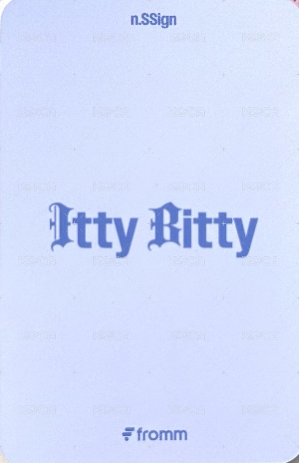 Itty Bitty fromm 線上/線下diy 11.0 簽售卡  背面