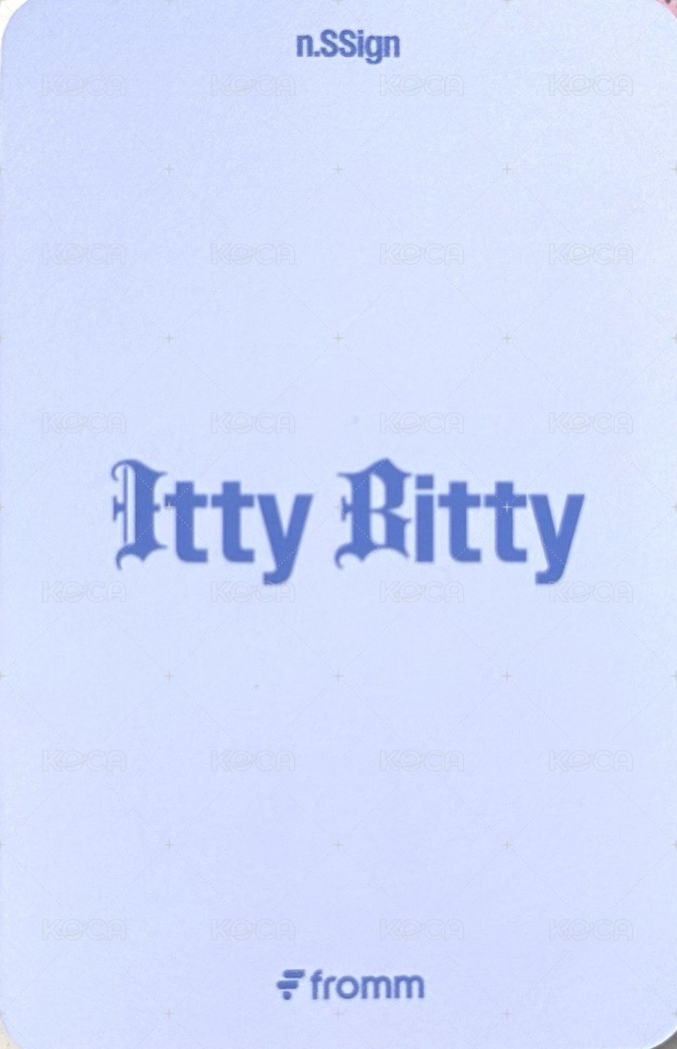 Itty Bitty fromm 線上/線下diy 11.0 簽售卡  背面