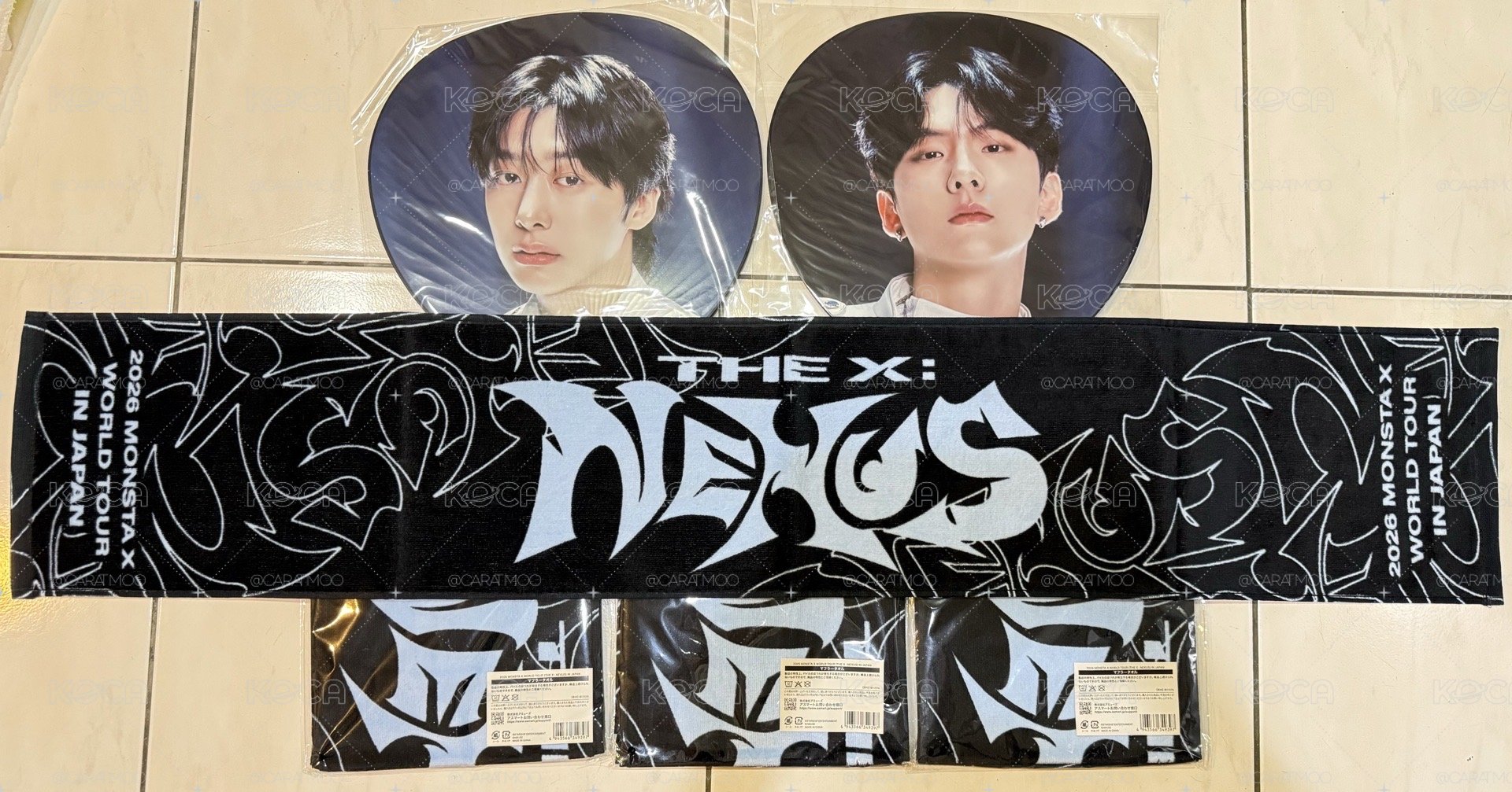 MONSTA X 日巡大扇&圍巾