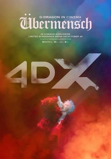 GD 權志龍 ubermensch 電影演唱會 4DX 海報 送真紙花