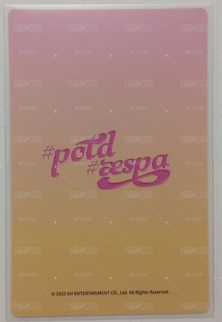 #potd展會 周邊卡 aespa 廣州快閃衛衣