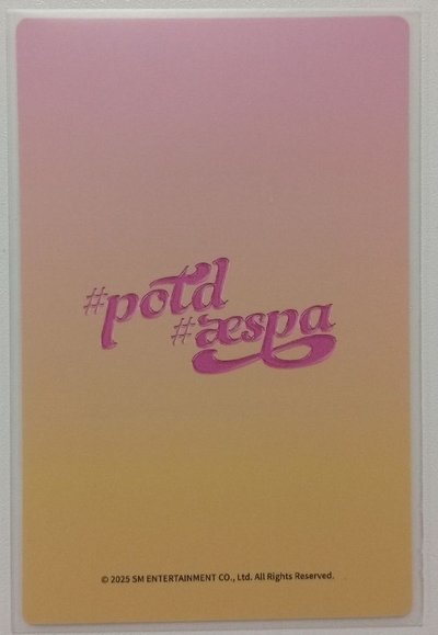 #potd展會 周邊卡 aespa 廣州快閃衛衣