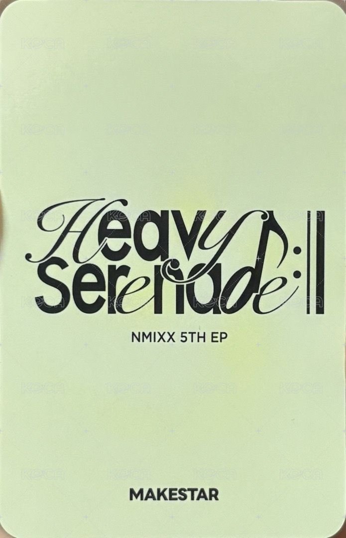 Heavy Serenade ms 線下3.0 簽售卡 導覽 背面