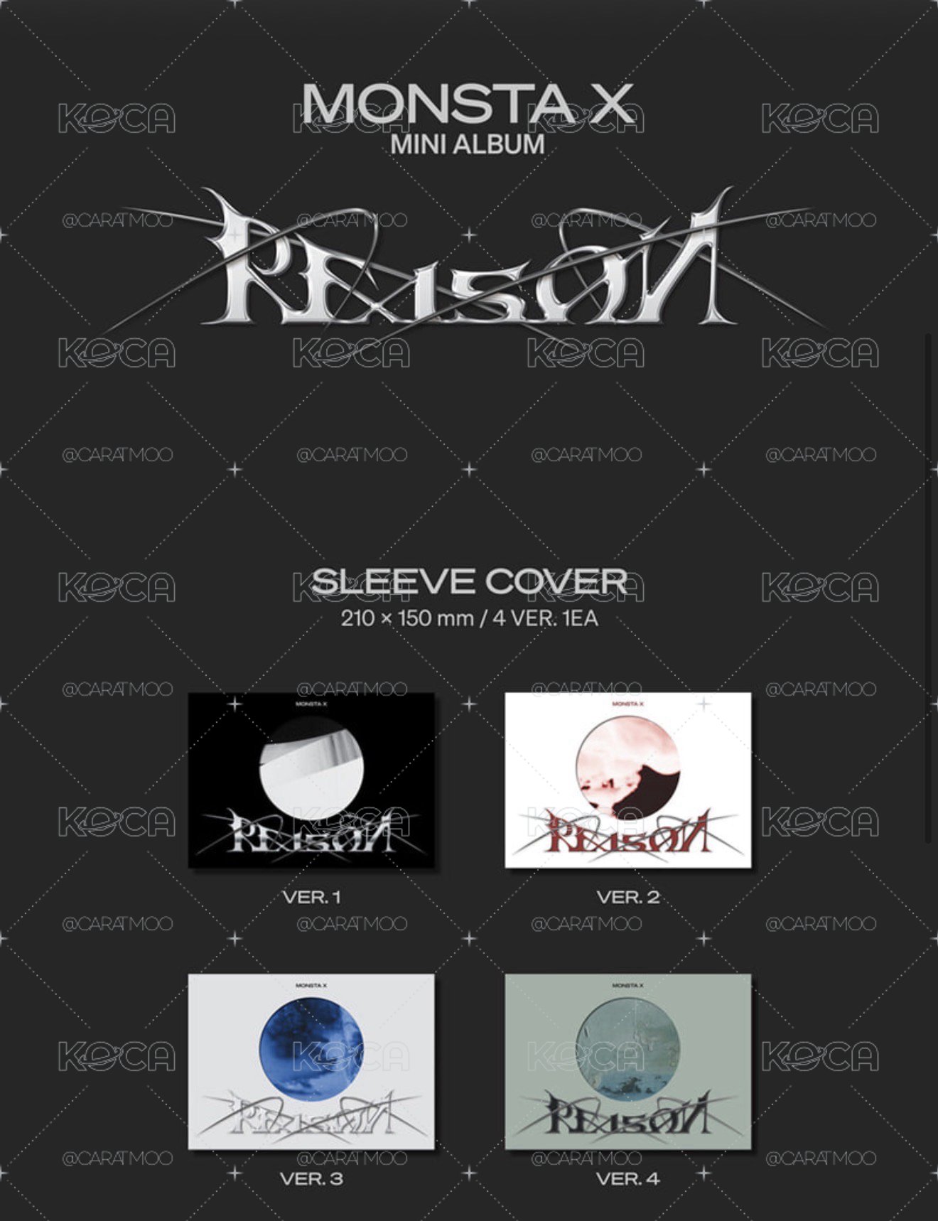 MONSTA X - REASON未拆專一套（6/17收單）