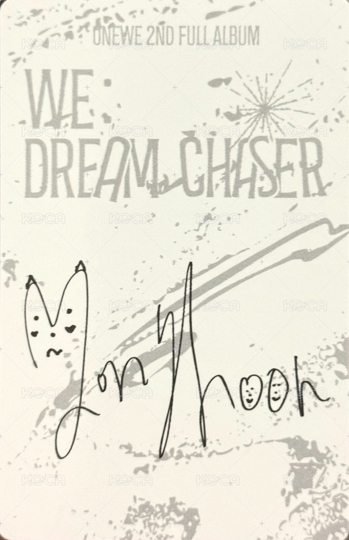正規2 Dream Chaser ver. 專輯卡  背面