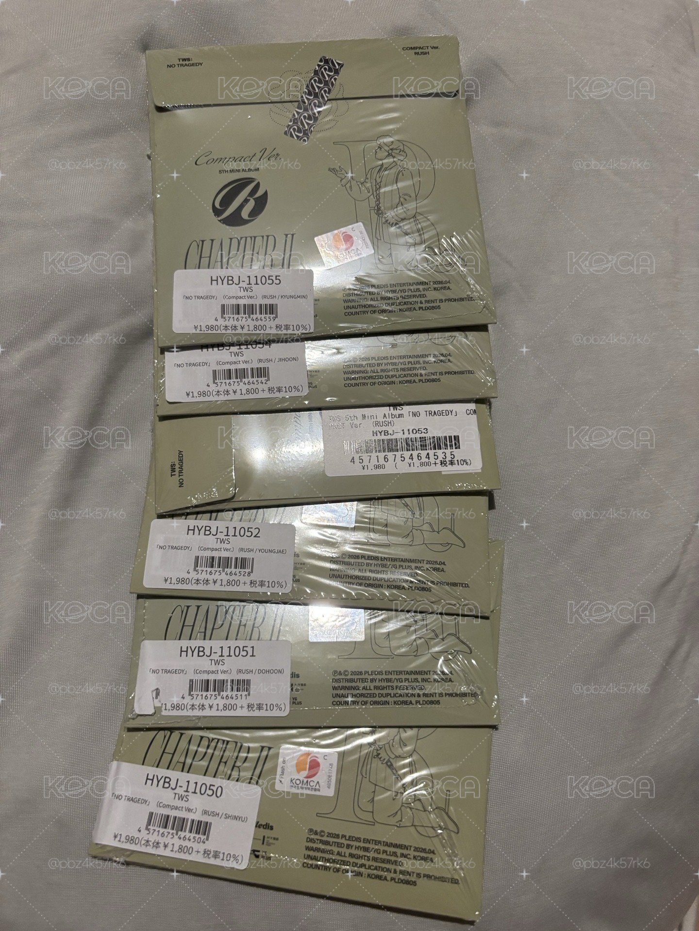 綠版專輯6張個成員各一 未拆