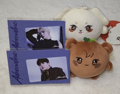 ATEEZ🫀鍾卡貼+壓力球🐻尚卡貼+壓力球🌼娃有吊牌、卡貼未使用過