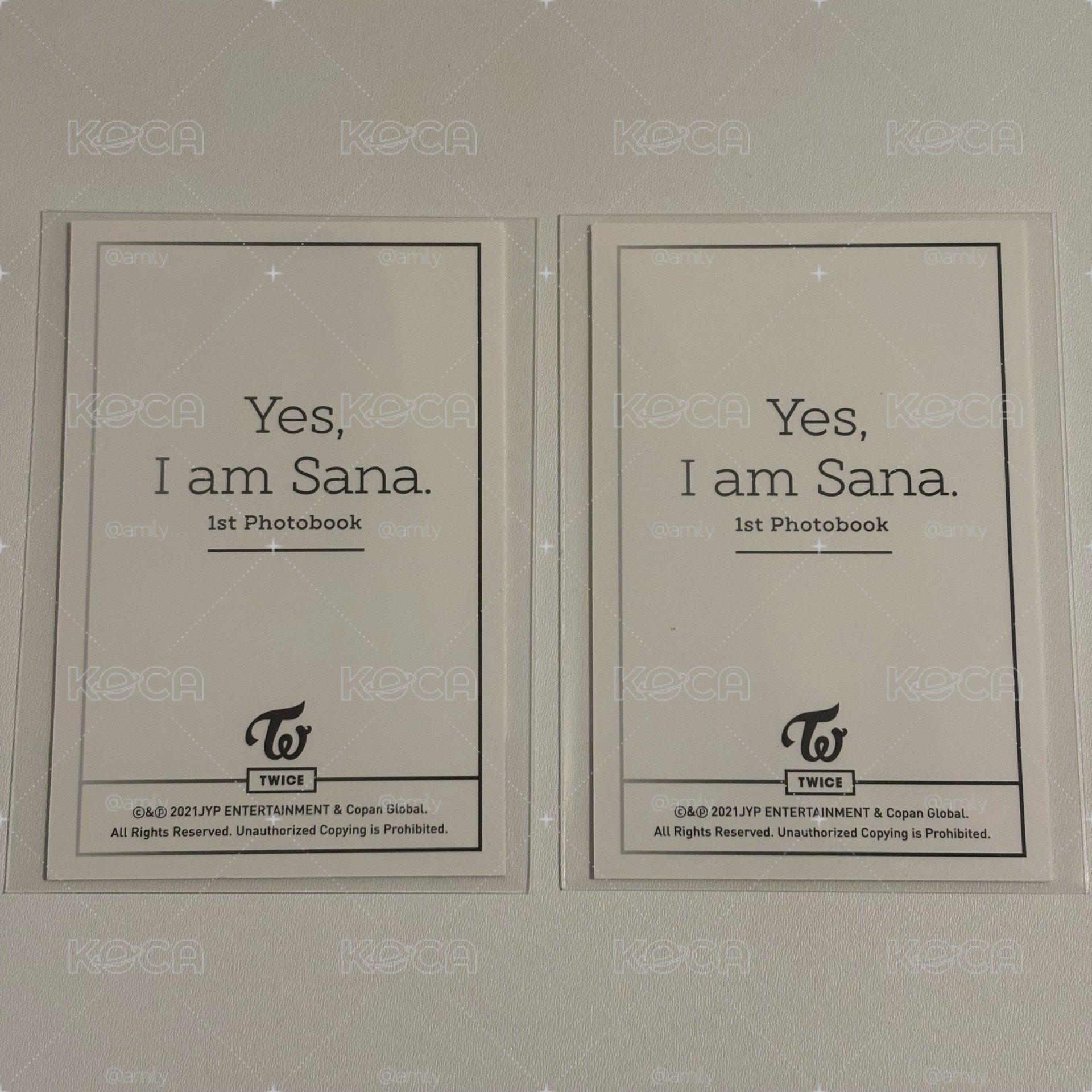 Sana-Yes am Sana 黑版閃卡*2
