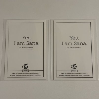 Sana-Yes am Sana 黑版閃卡*2
