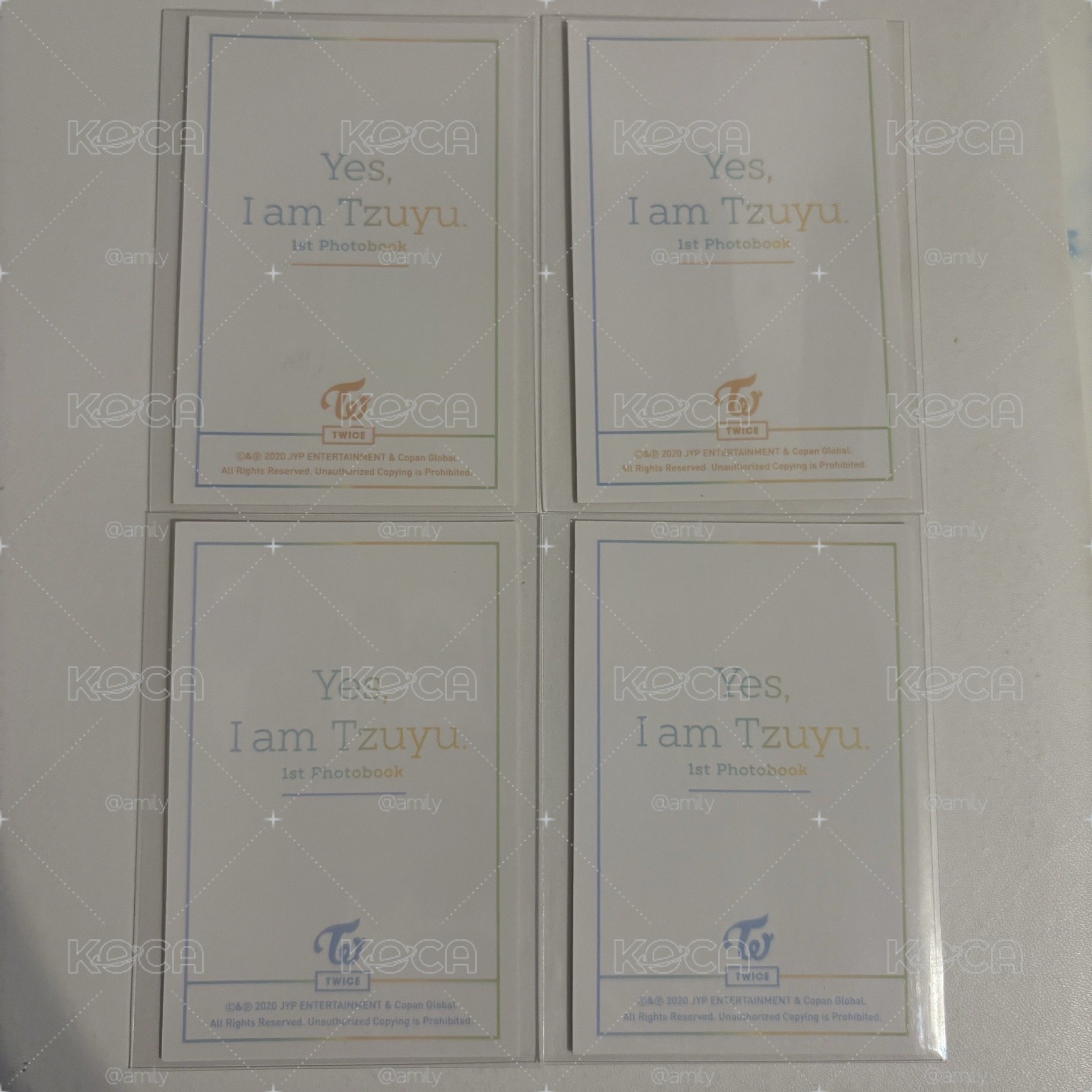 周子瑜-Yes am Tzuyu 兩版寫真卡*4