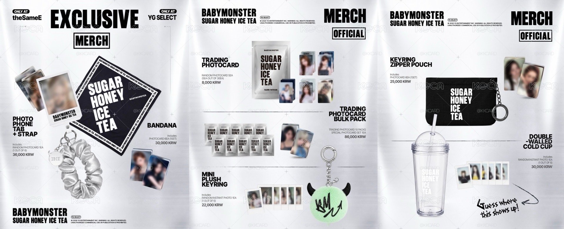 BABYMONSTER SUGAR HONEY ICE TEA 周邊