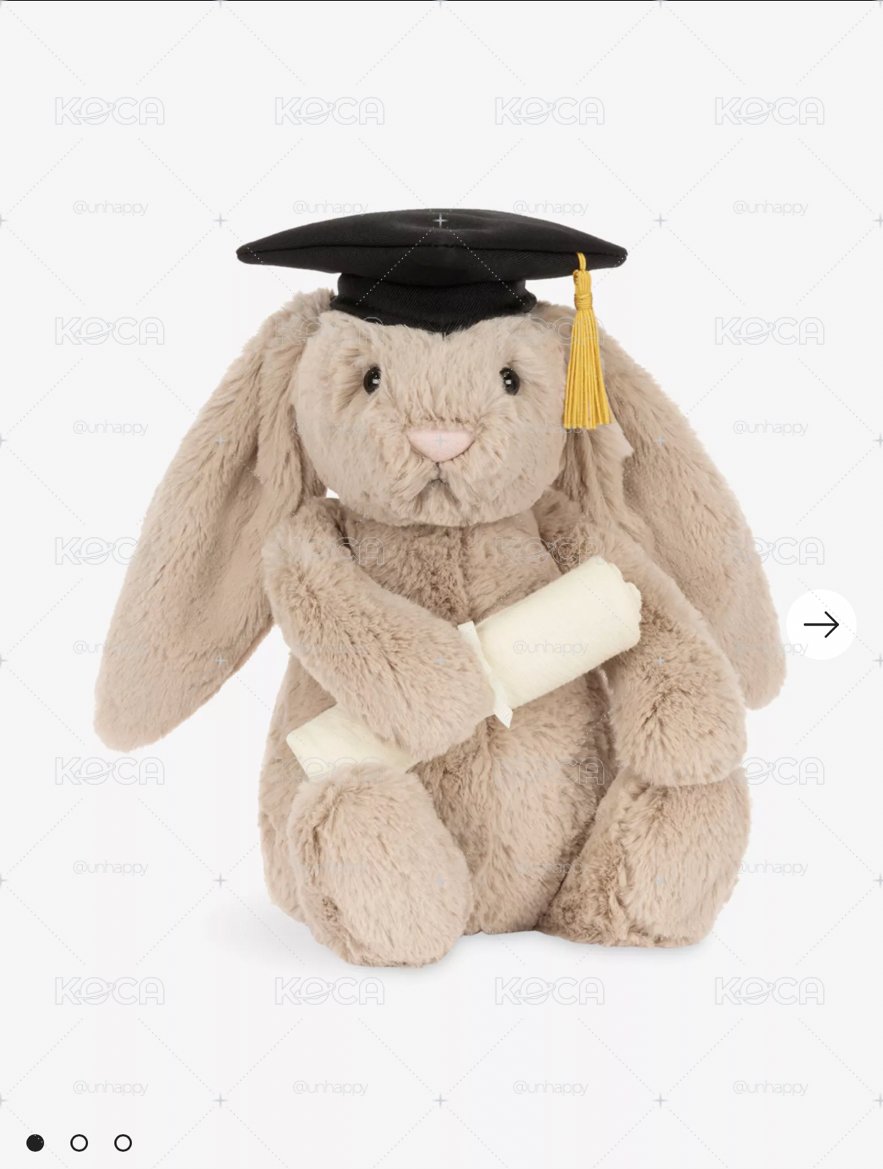 Jellycat 🐰Bashful Bunny Graduation Outfit Soft Toy 31cm
