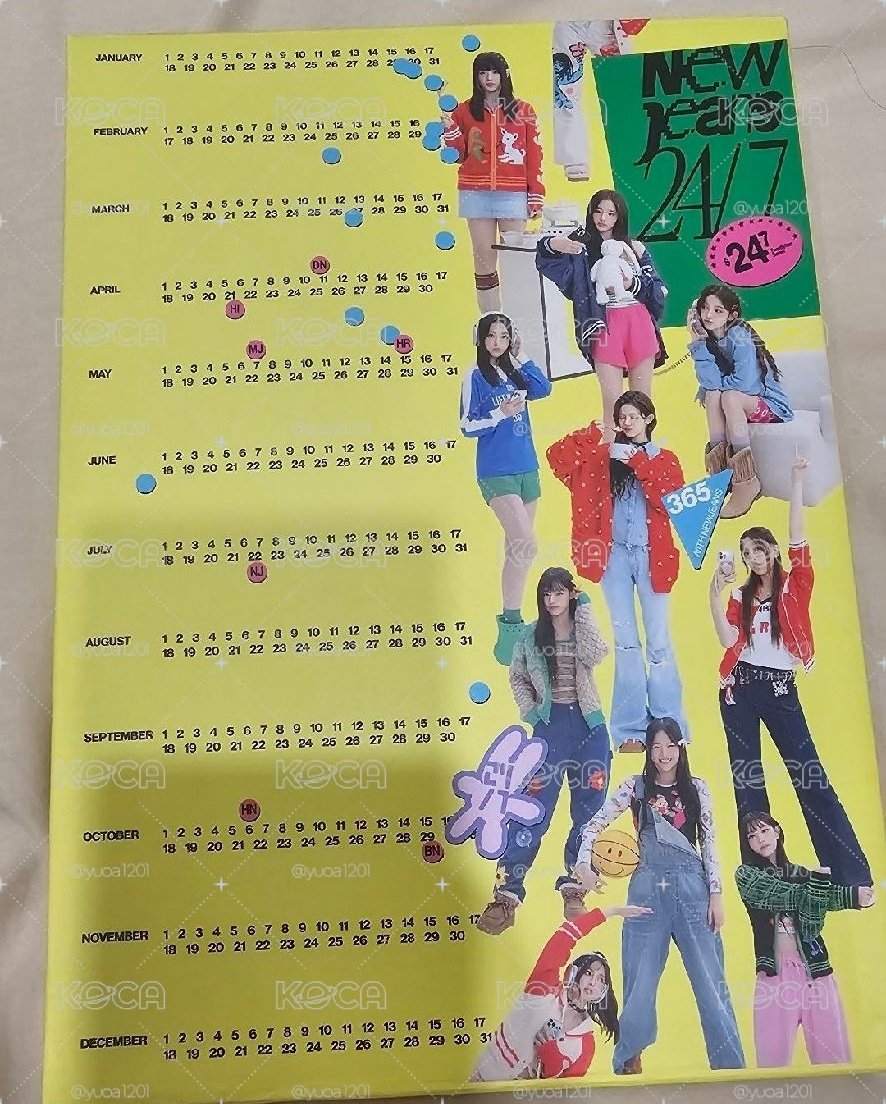 Newjeans 2024年曆