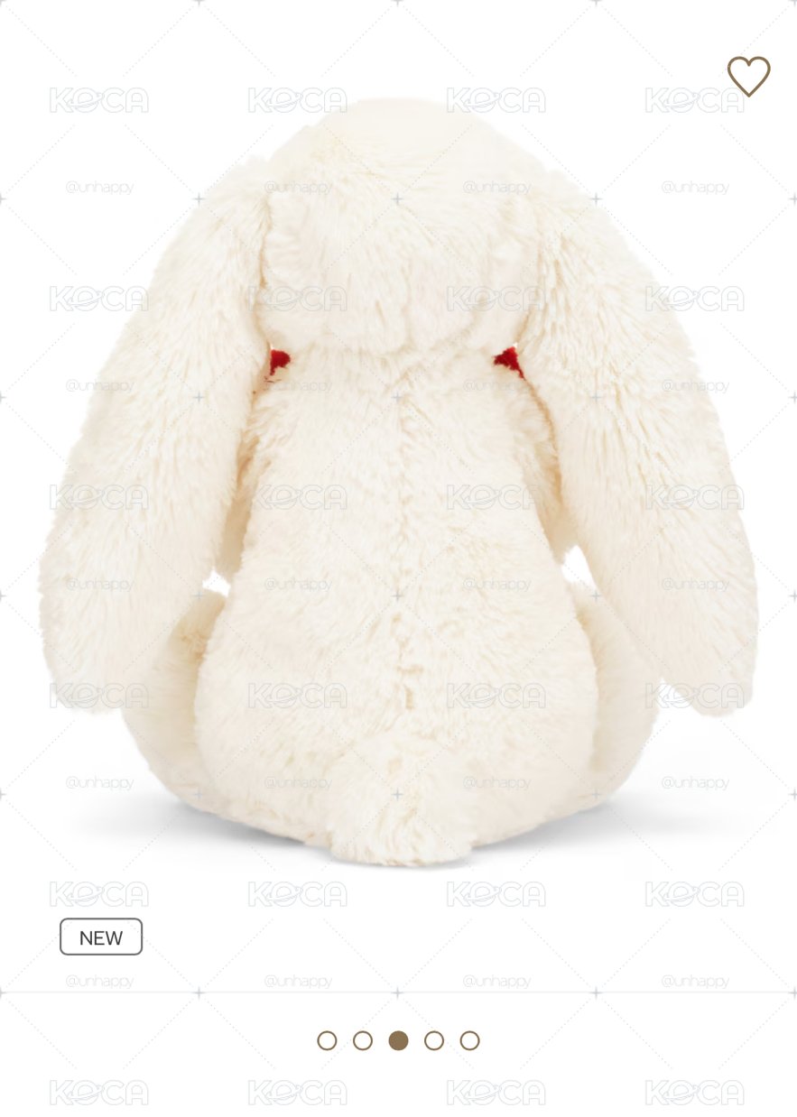 Jellycat 🐰Bashful Red Love Heart Bunny Original 31cm