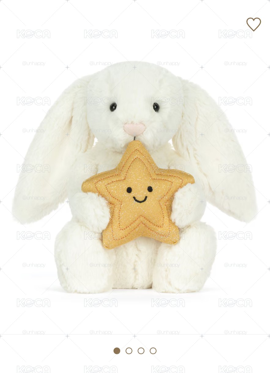 JELLYCAT🐰Cream Bunny with Star 31cm