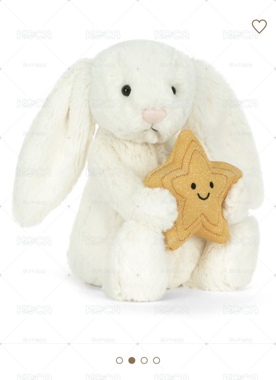 JELLYCAT🐰Cream Bunny with Star 31cm
