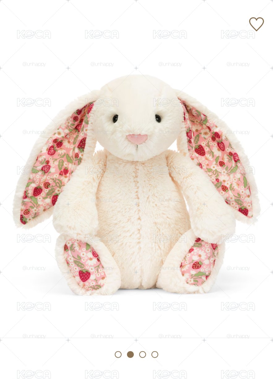 JELLYCAT🐰Original Blossom Cream Bunny Berry 31cm