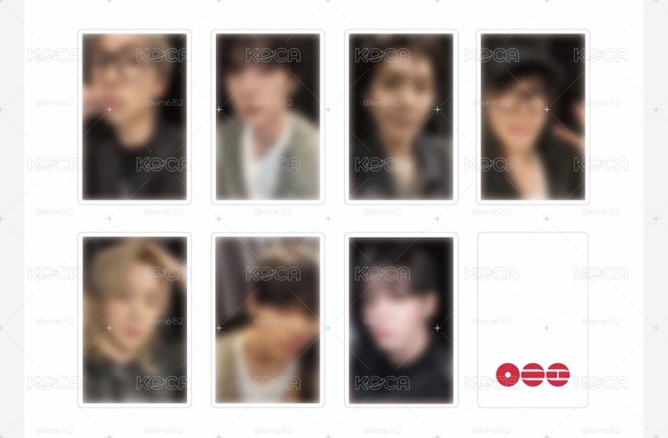BTS FESTA  日通路幸運卡一套湊套  