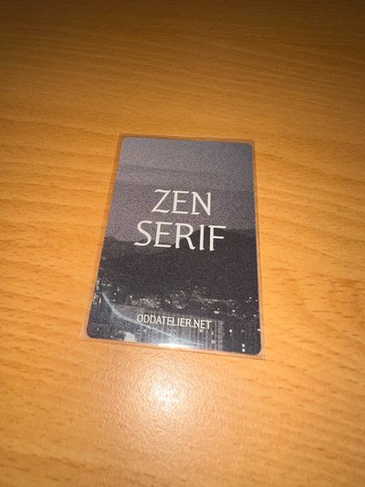 ZEN SERIF 滿額卡