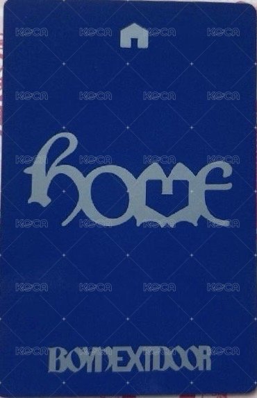 HOME General market 單封 特典卡  背面
