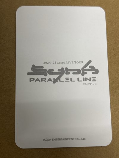 （瑕）二巡 周邊卡 首爾安可場周 錢包冬