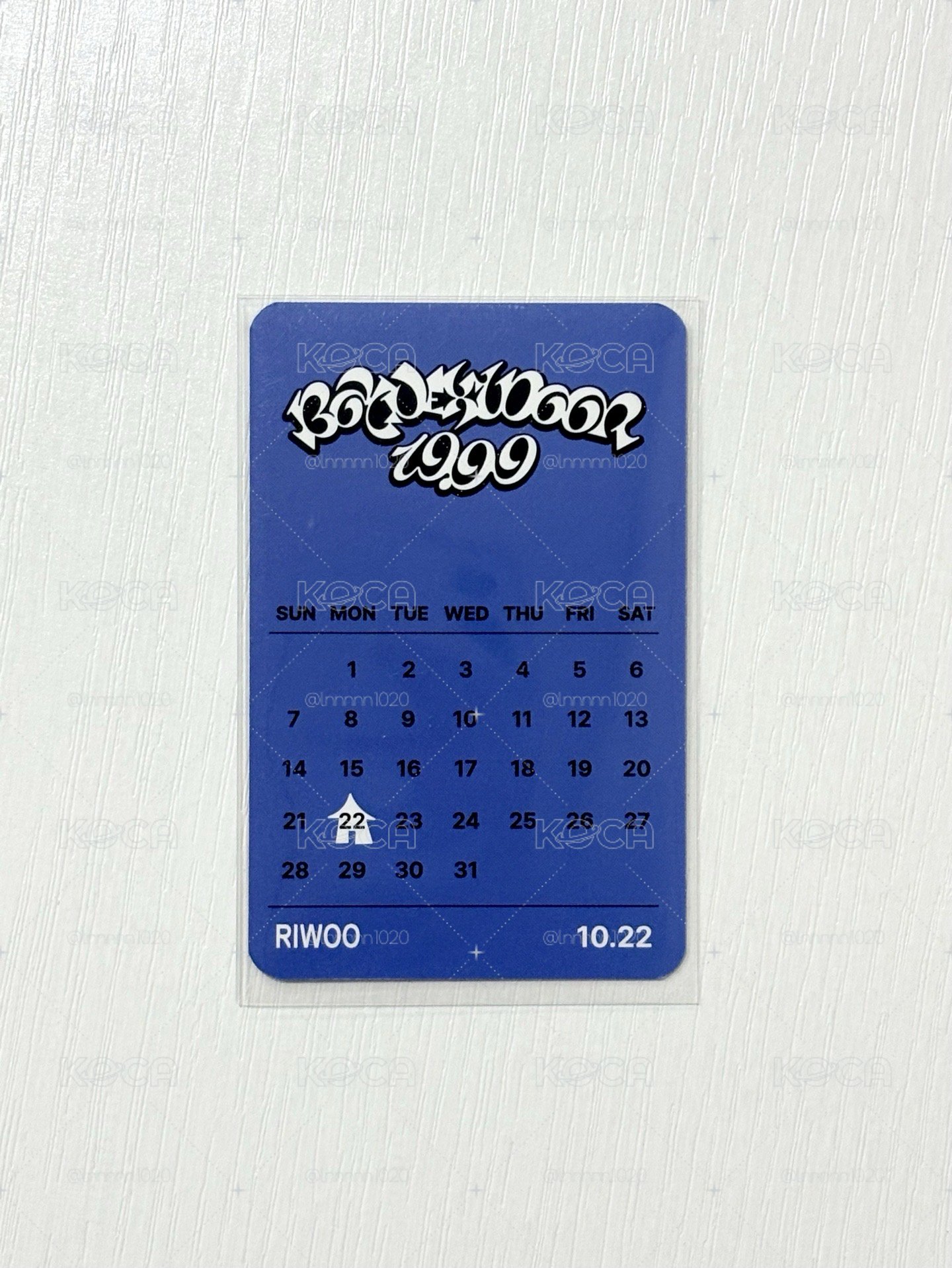19.99 常赫 yes24 生日卡背 