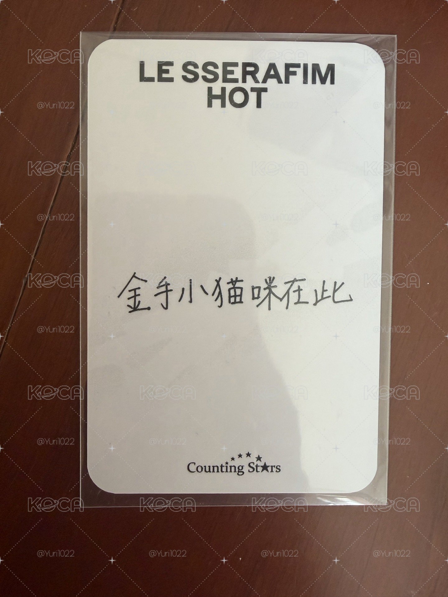 櫻花 HOT 數星星 4.0 簽售卡 中文卡背