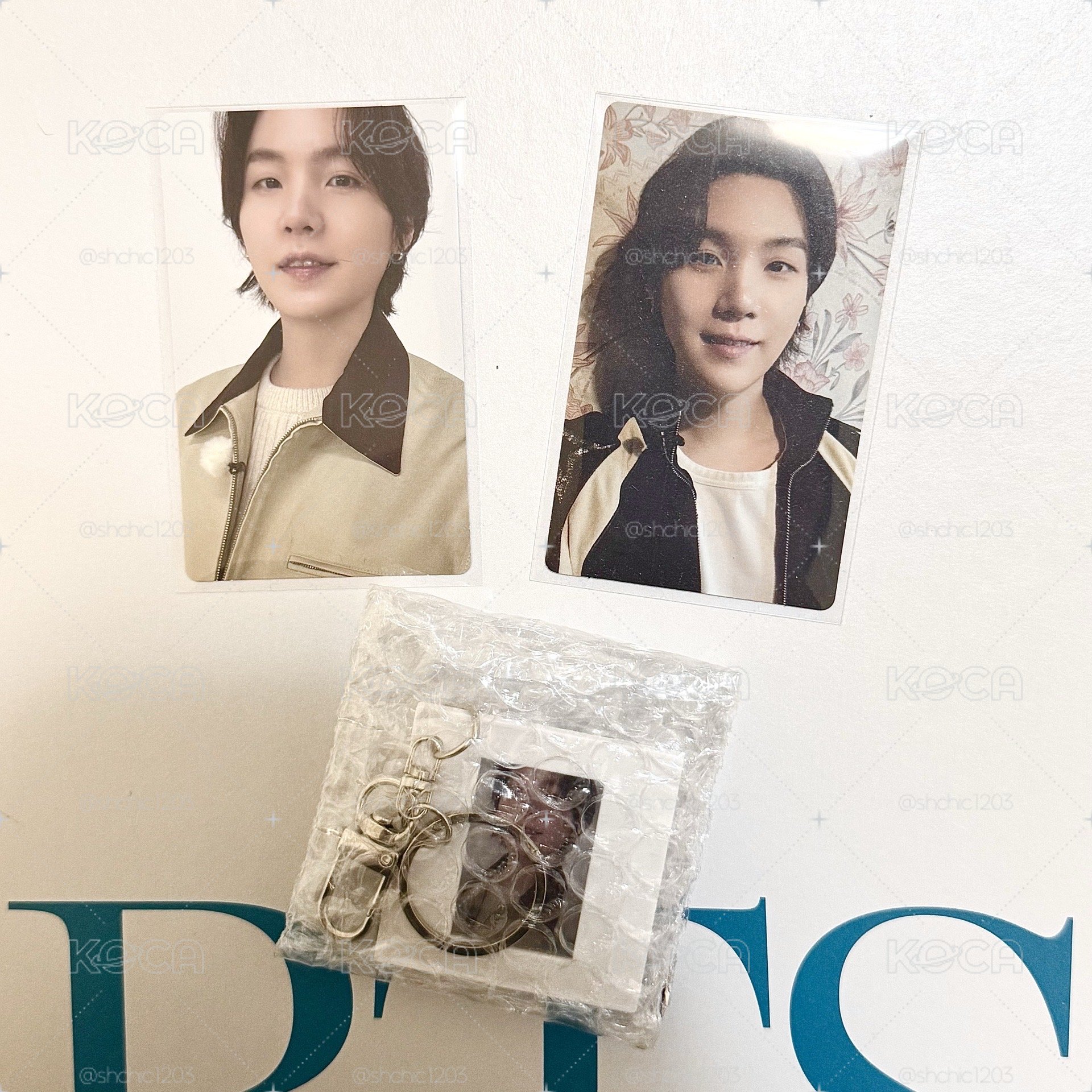 SUGA特典卡AB+早鳥鑰匙圈