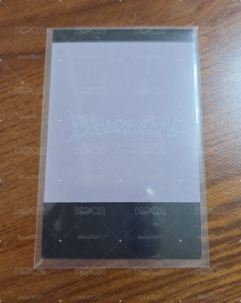 KARINA正規一 kms 特典卡 預售v2柚