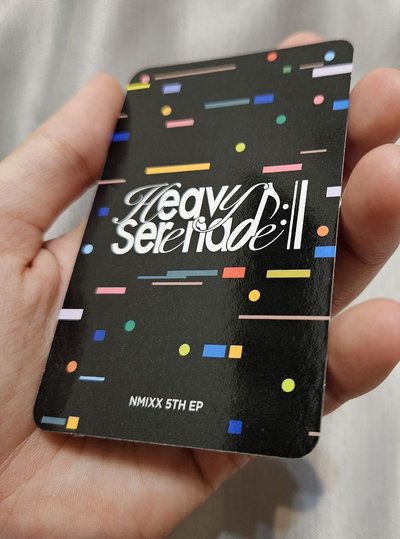 Heavy Serenade Serenade ver. 專輯卡 專卡 Jiwoo 智友 說嗨 舉手
