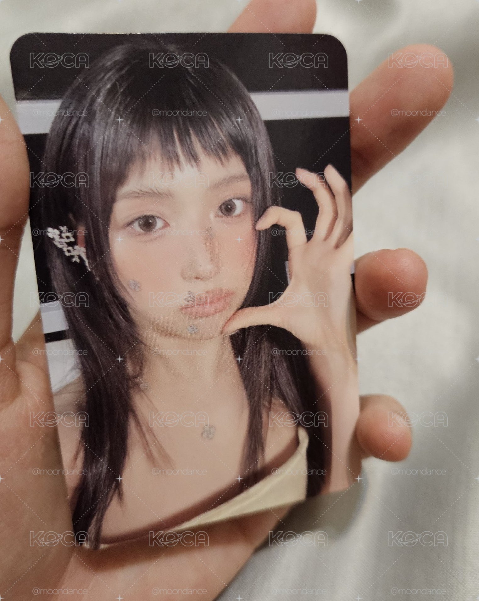 Heavy Serenade Heavy ver. 專輯卡 Jiwoo 智友 臉頰比心