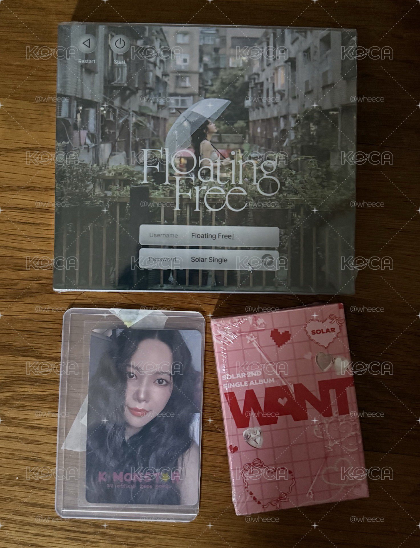 MAMAMOO SOLAR 頌樂 金容仙 專輯 Floating Free WANT