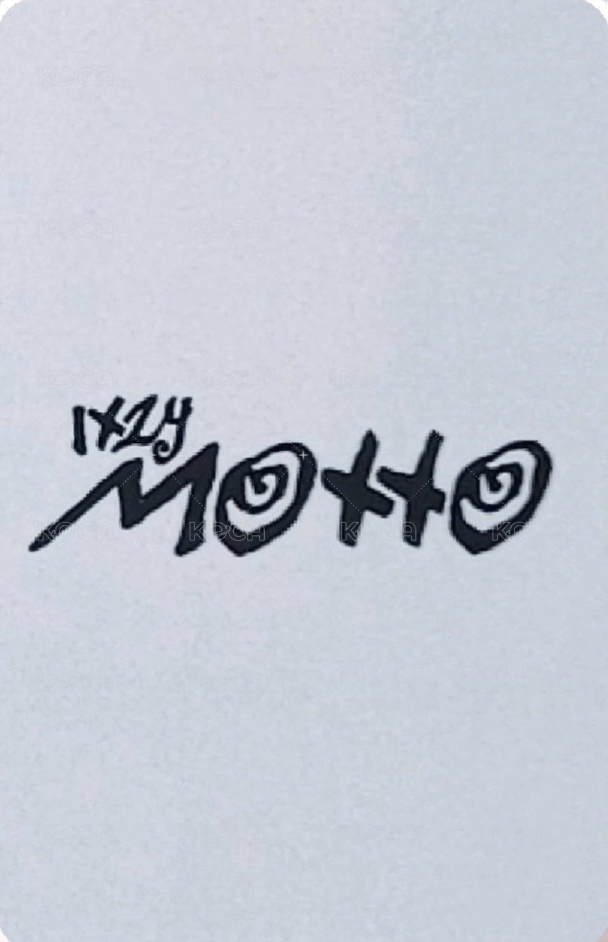Motto 迷十二 bdm 1.0 線下 簽售卡 倒YA 背面