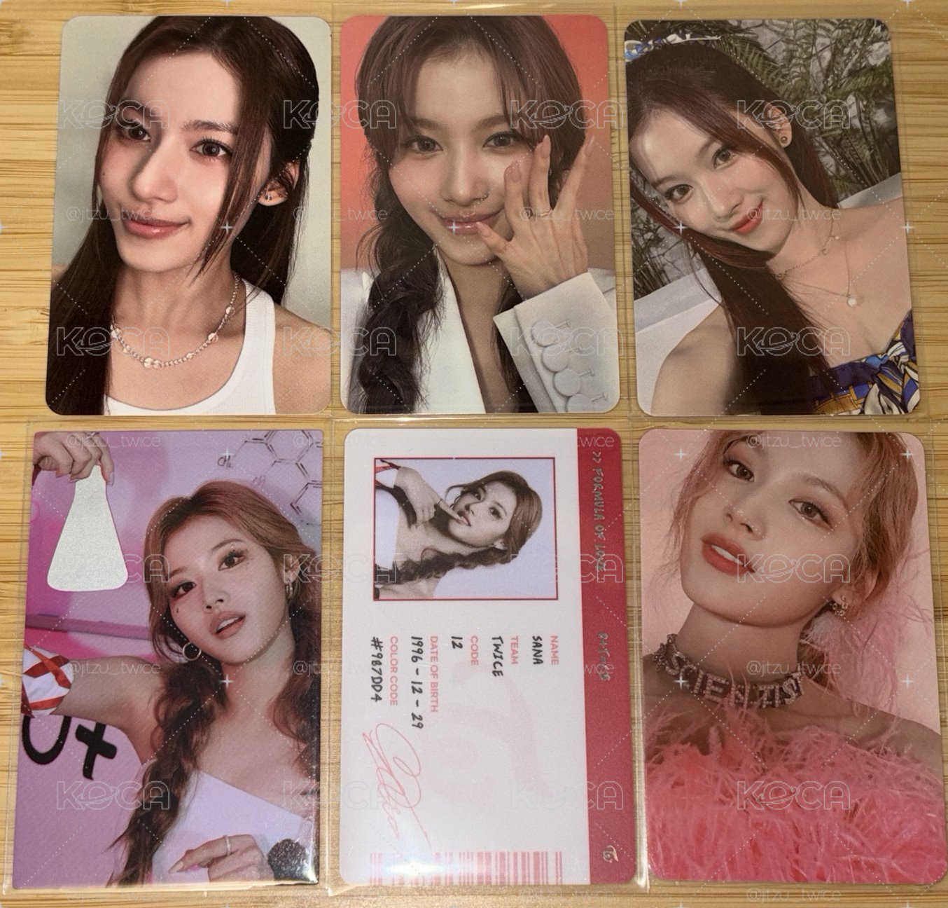 TWICE Sana小卡