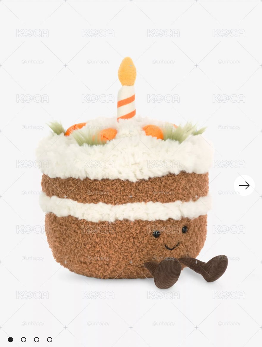JELLYCAT🎂Amuseables Carrot Cake Soft Toy 15cm